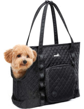 Pecute dog purse carrier front view highlighting compact, lightweight design for quick outings