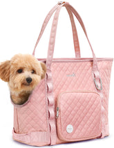 Pecute dog purse carrier side view, lightweight travel companion for small dogs.