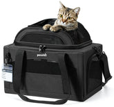Pecute Expandable Pet Carrier under-seat design supports airline travel and compact storage.