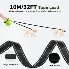 Pecute reflective strips enhance safety for night walks.