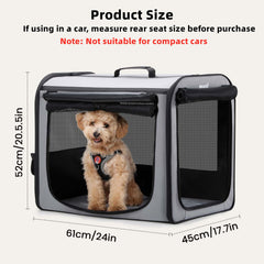 Pecute lightweight dog crate highlights portable design for on-the-go pets