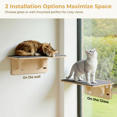 Pecute solid wood birch shelves for durable vertical space