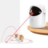 Pedono laser cat toy front view demonstrates compact design for indoor play sessions.
