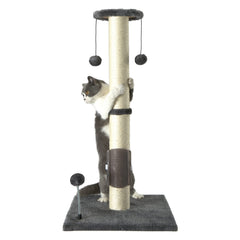 PEEKAB 32in cat scratching post with sisal wrap for durable scratching and play