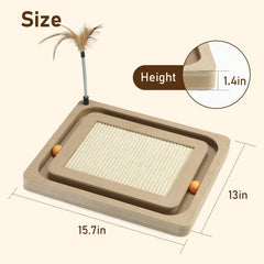 PEEKAB cat scratcher feather toy adds tactile fun for kittens.