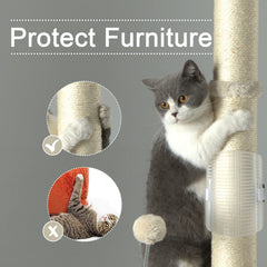 PEEKAB sisal rope tower on post offers durable scratching surface for claws