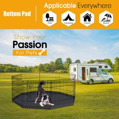 Peekaboo bottom pad installation step illustrating easy setup