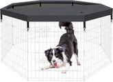 Peekaboo top cover for octagonal pens fits 24-inch width, stabilizing the enclosure.