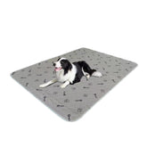 Peepeego reusable-pee-pad on bed provides overnight protection against leaks.