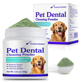 Peesnb dog teeth cleaning powder tub demonstrates easy at-home oral care for pets