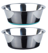 PEGGY11 deep stainless steel anti-slip dog bowl 3-cup keeps meals stable