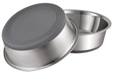 Peggy11 nonslip stainless steel dog bowls with 7.6 cup capacity for medium dogs.