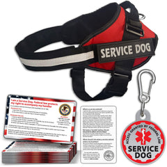 Pelto service dog harness front view emphasizes durable reflective fabric for daily use.