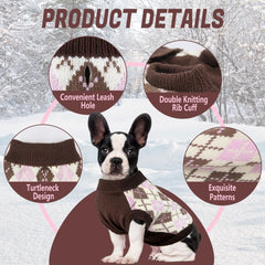 PELUKOA christmas-ready sweater on dog suggests festive outings and photos