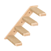 PEL UOMOZ cat stairs four-step wall mount offers easy climbing and space-saving design.