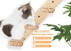 PEL UOMOZ sisal rope cat ladder provides satisfying scratching and exercise surface.