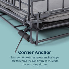 PELZIN Cybarmour stand-alone bed fits extra-large crates for versatile resting.