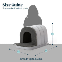 Pelzin indoor bed with waterproof liner simplifies cleanup after spills or accidents