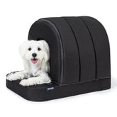 Pelzin Orthopedic Dog House outdoor porch private retreat for dogs