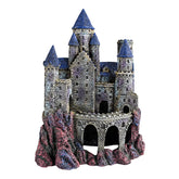 Penn-Plax Age-of-Magic Wizard’s Castle decor front view adds a magical centerpiece and focal point