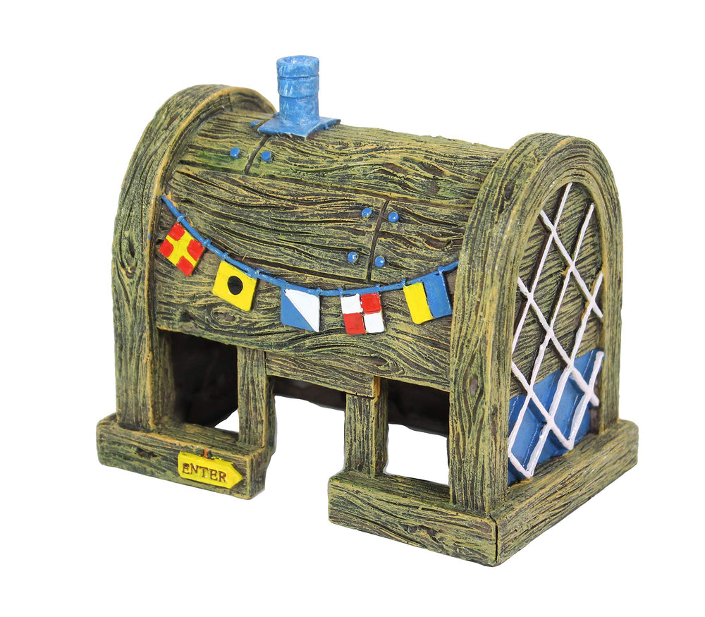 Penn-Plax Krusty Krab aquarium ornament adds SpongeBob decor to brighten your tank.