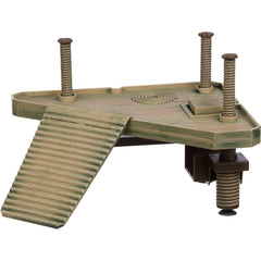 Penn-Plax Reptology Floating Turtle Pier top view shows basking platform for sunning