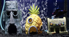 Penn-Plax SpongeBob Squidward Home decor provides underwater hideouts for fish