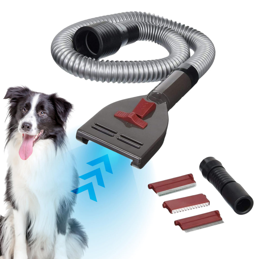 Penn-Plax VacGroom grooming tool captures loose fur during gentle pet grooming