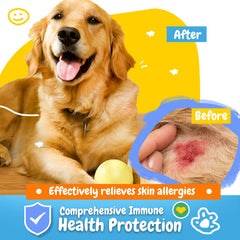 PENPENPET turmeric-apple-cider-vinegar ingredients showcase for skin support.