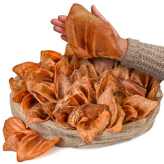 Peppy Dog healthy half pig ears pack cover: natural chew for dogs