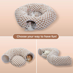 PEQULTI cat tunnel s-shape configuration demo showcases adaptive layouts