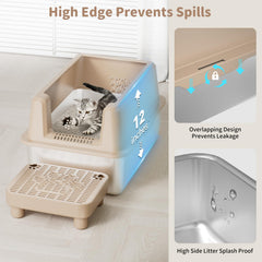 Perehome stainless steel surface is easy to clean and reduces odors.