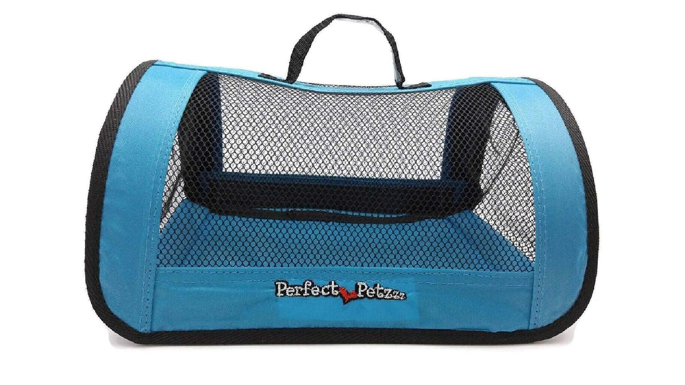 Perfect Petzzz travel bag blue full view for easy transport