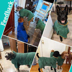 Periflowin dog-bathrobe-magic-tape-closure ready for easy on/off