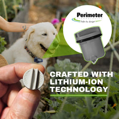 Perimeter Technologies lithium-ion battery emphasizes high energy density for longer collar life.