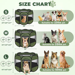 Persure dog cat playpen assembled for quick setup and use