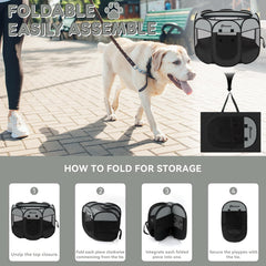 Persure playpen with carrying bag demonstrates portable setup for travel.