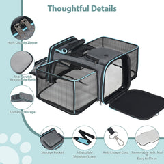 Pesen breathable mesh panel for airflow and visibility