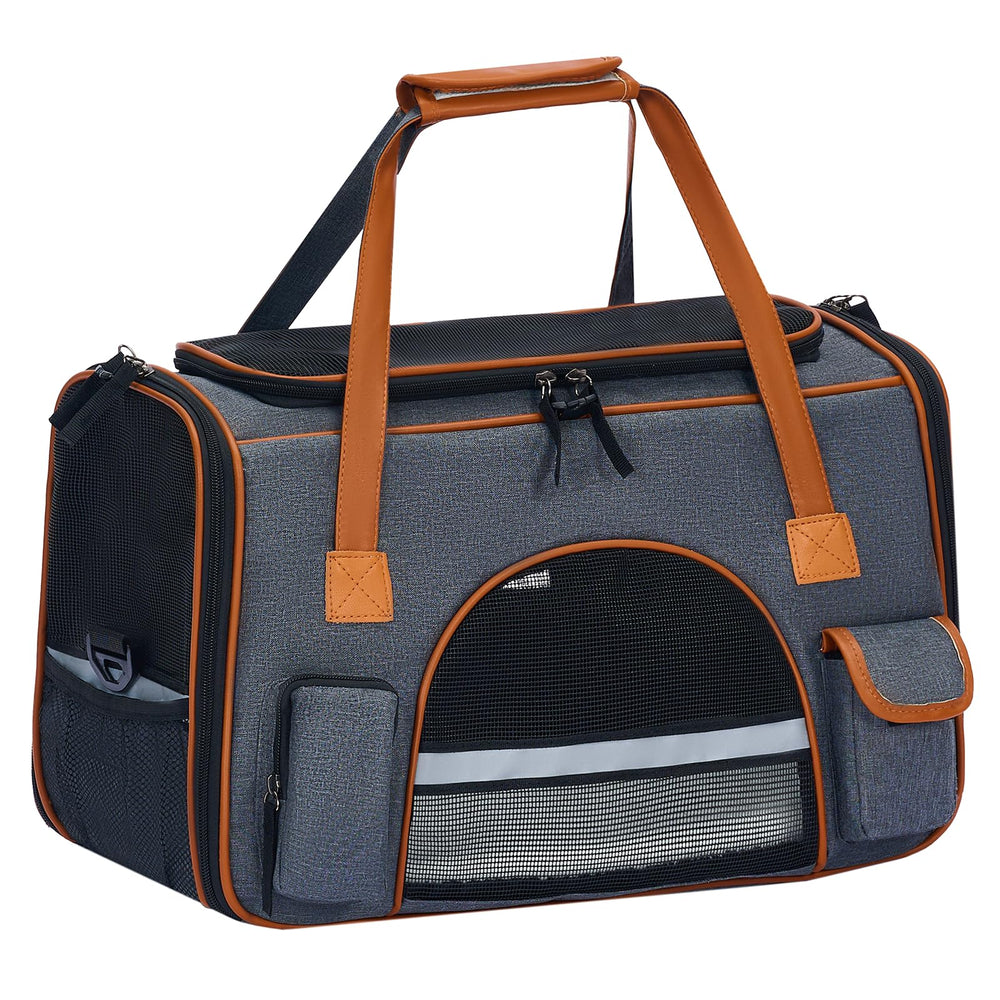 Pesen cat carrier anti-collapse frame keeps travel secure for small pets