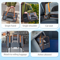Pesen cat carrier anti-tear mesh reinforces durability for safe travel