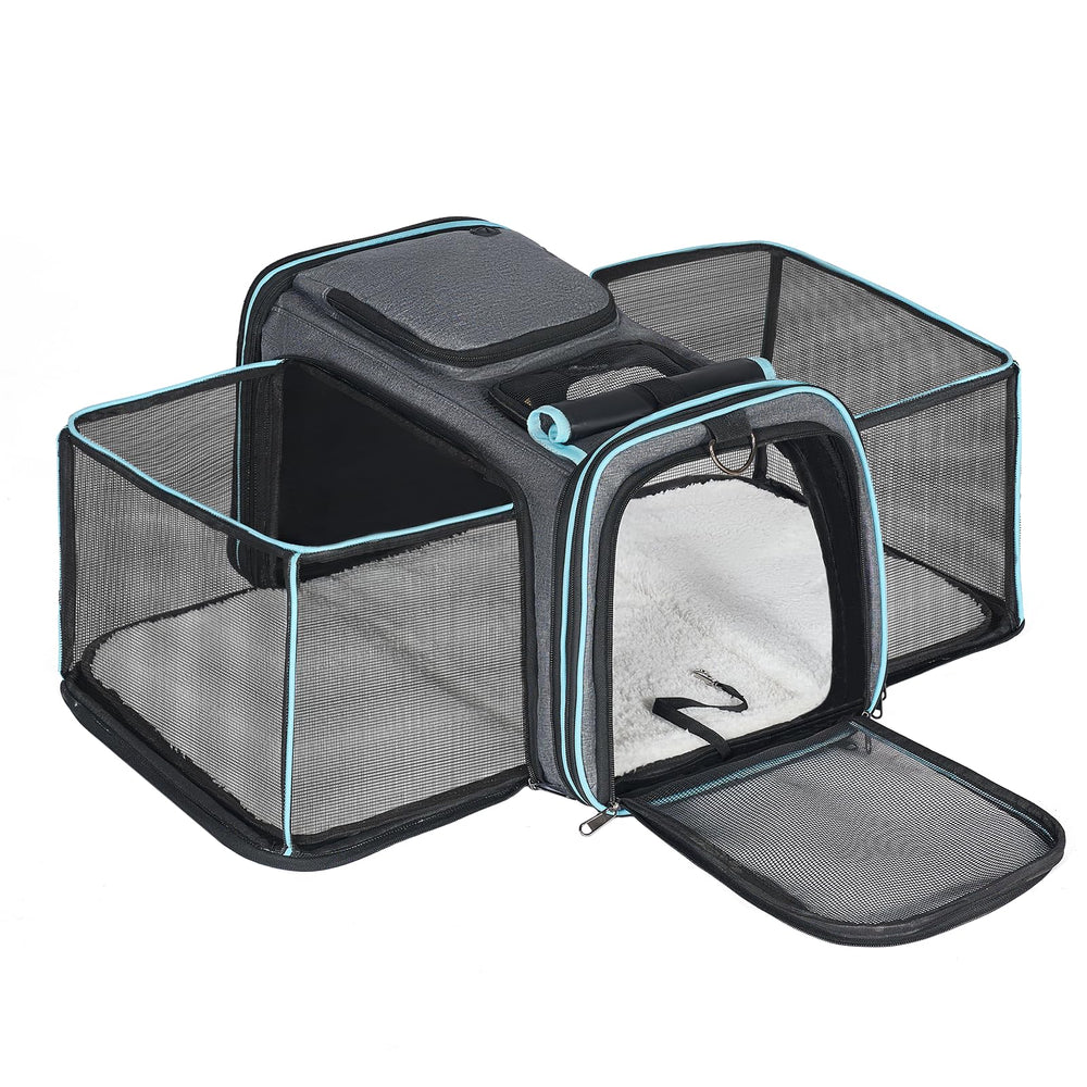 Pesen Expandable Sides Carrier shows extra interior space for small pets