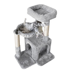 Pesofer cat tree private condo offers cozy hideaway and restful napping.
