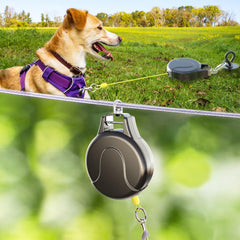 Pestairs 30ft dog tie out cable ready for yard use and safe roaming.