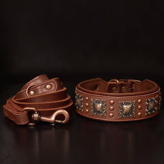 PET ARTIST genuine leather construction with rust-resistant hardware detail shot.