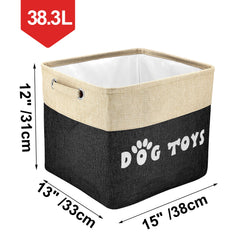 PET ARTIST large dog toy basket folded storage showcases collapsible space saving design