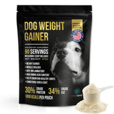 PET CARE Sciences Dog Weight Gainer bag of powder boosts calories for growth.