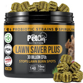 Pet Chef Nutrition dog urine neutralizer bottle shown for lawn protection.