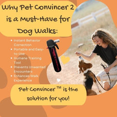 Pet Convincer 2 direct air blast illustrates precise correction.