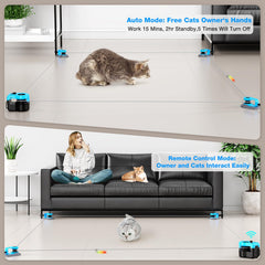 Pet Deluxe cat toy shows 60-meter rope for extended play