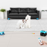 Pet Deluxe interactive cat toy sky blue active indoor chase